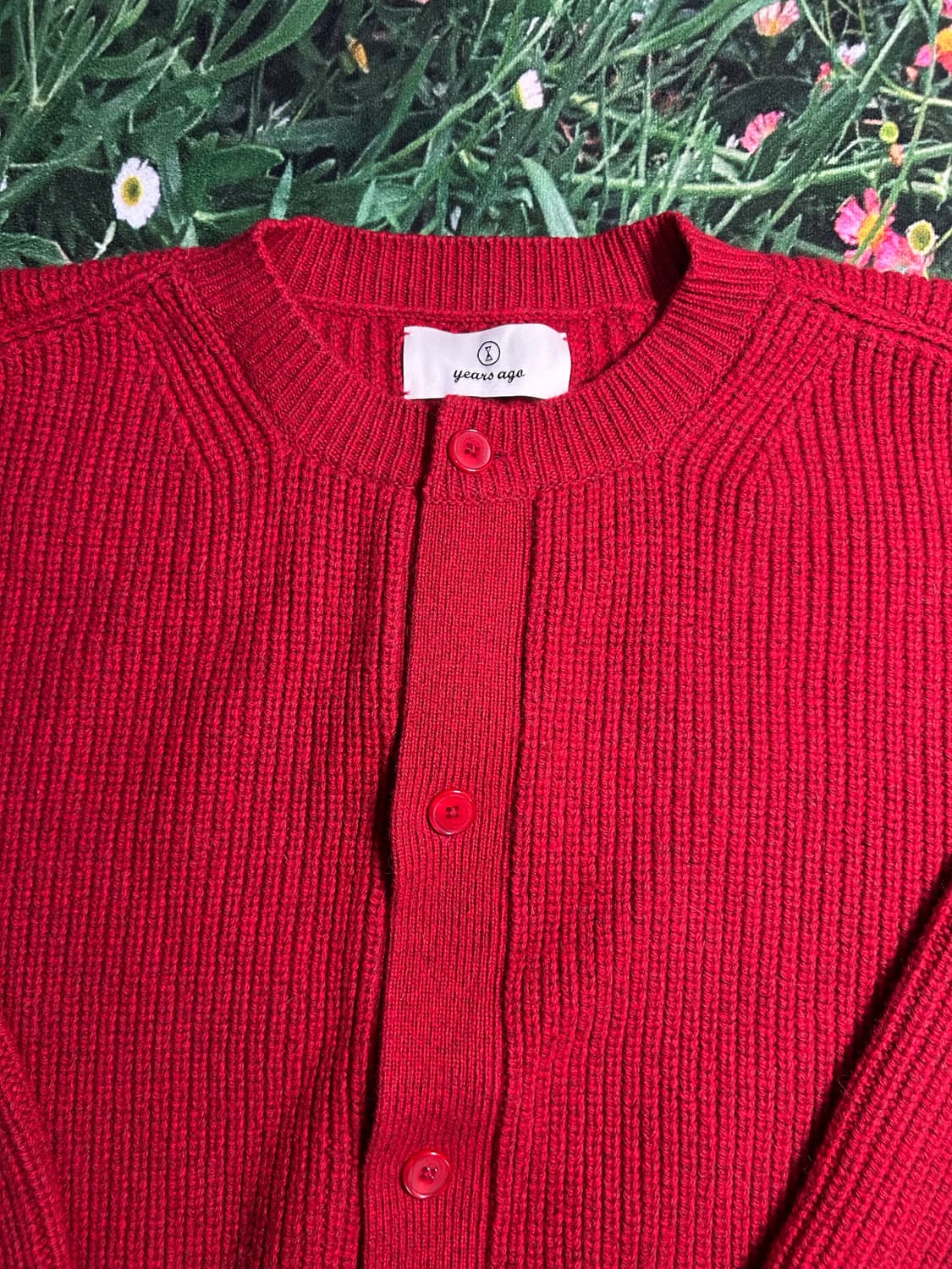 이얼즈어고 가디건 레드 XL 두껍 상품이미지3