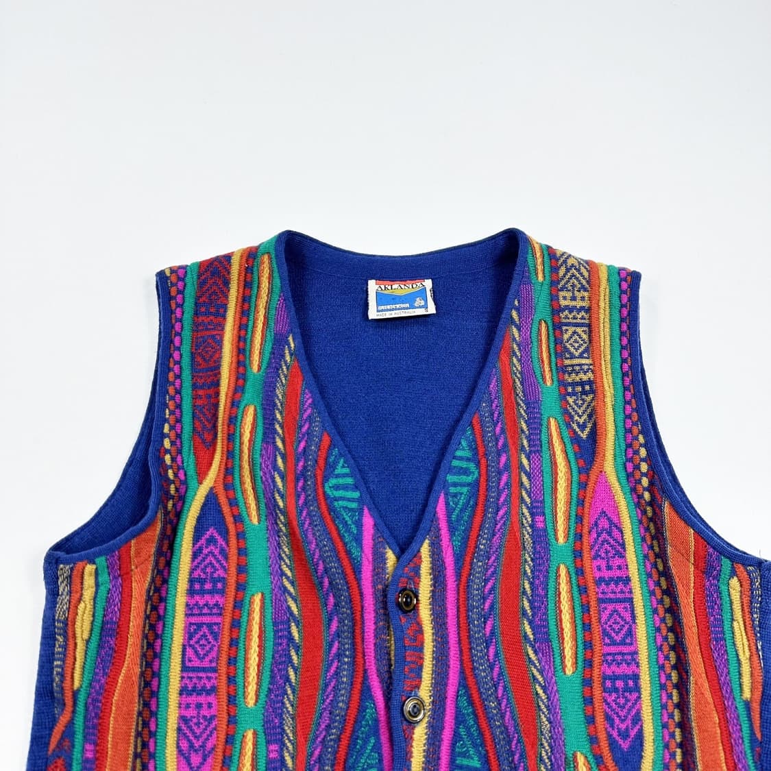 VTG 빈티지 오스트레일리아 케이블 니트 조끼 (S) 상품이미지1
