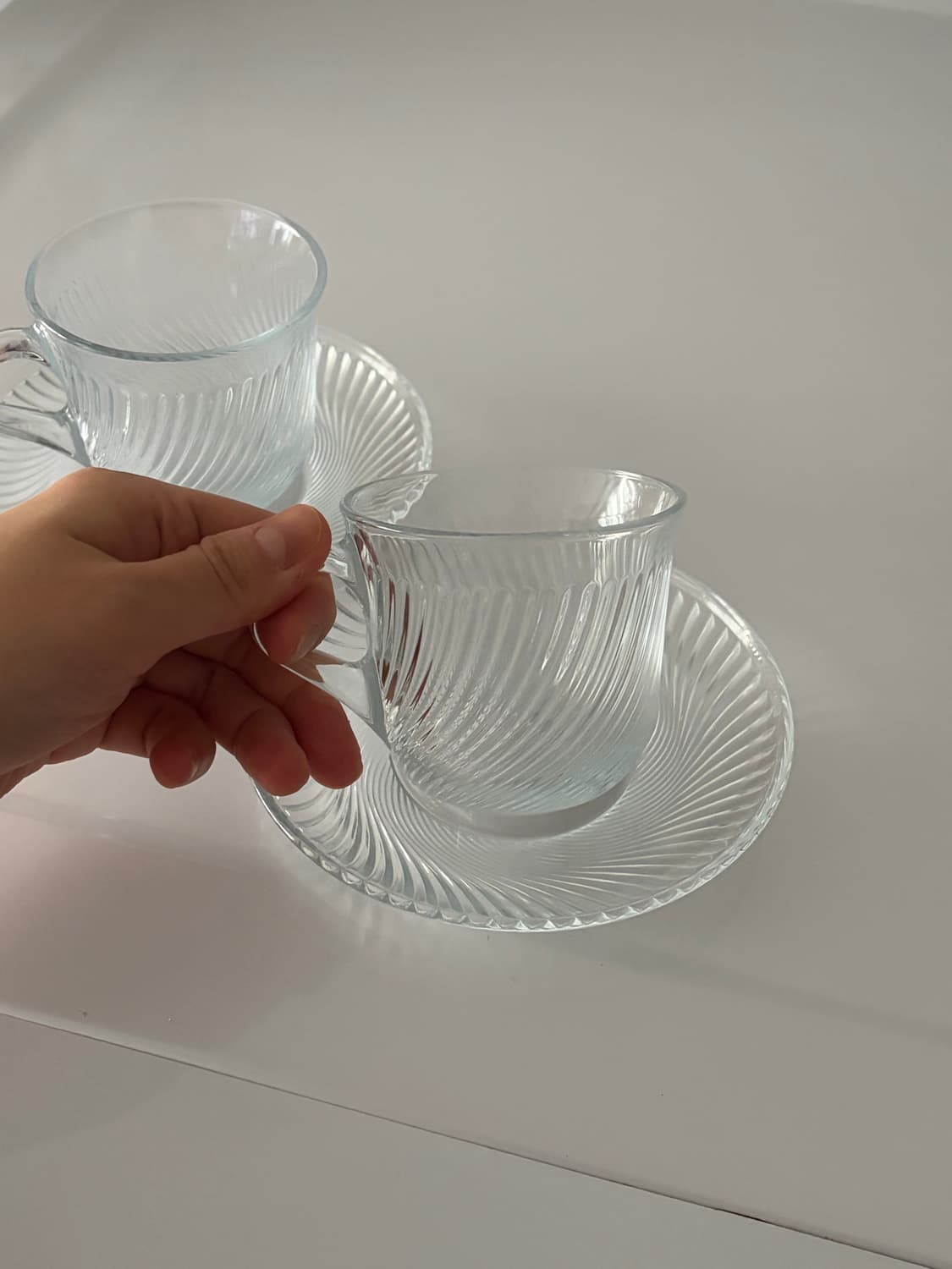 HAY 헤이 유리컵 세트 2개 일괄 (컵앤소서) 상품이미지2