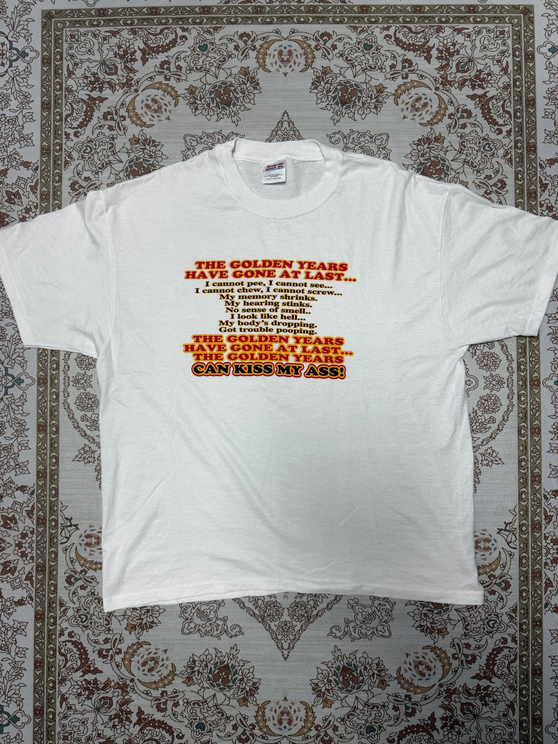 Hanes 올드맨유머티셔츠 반팔 XL 상품이미지1