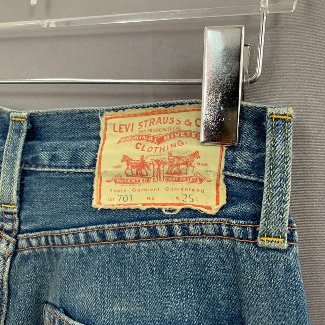 25 리바이스 LVC 701 1950s 빈티지 셀비지 하이웨스트 청바지 상품이미지4
