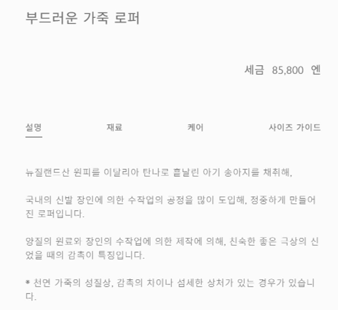 9.5) 오라리 25SS 소프트 로퍼 상품이미지10