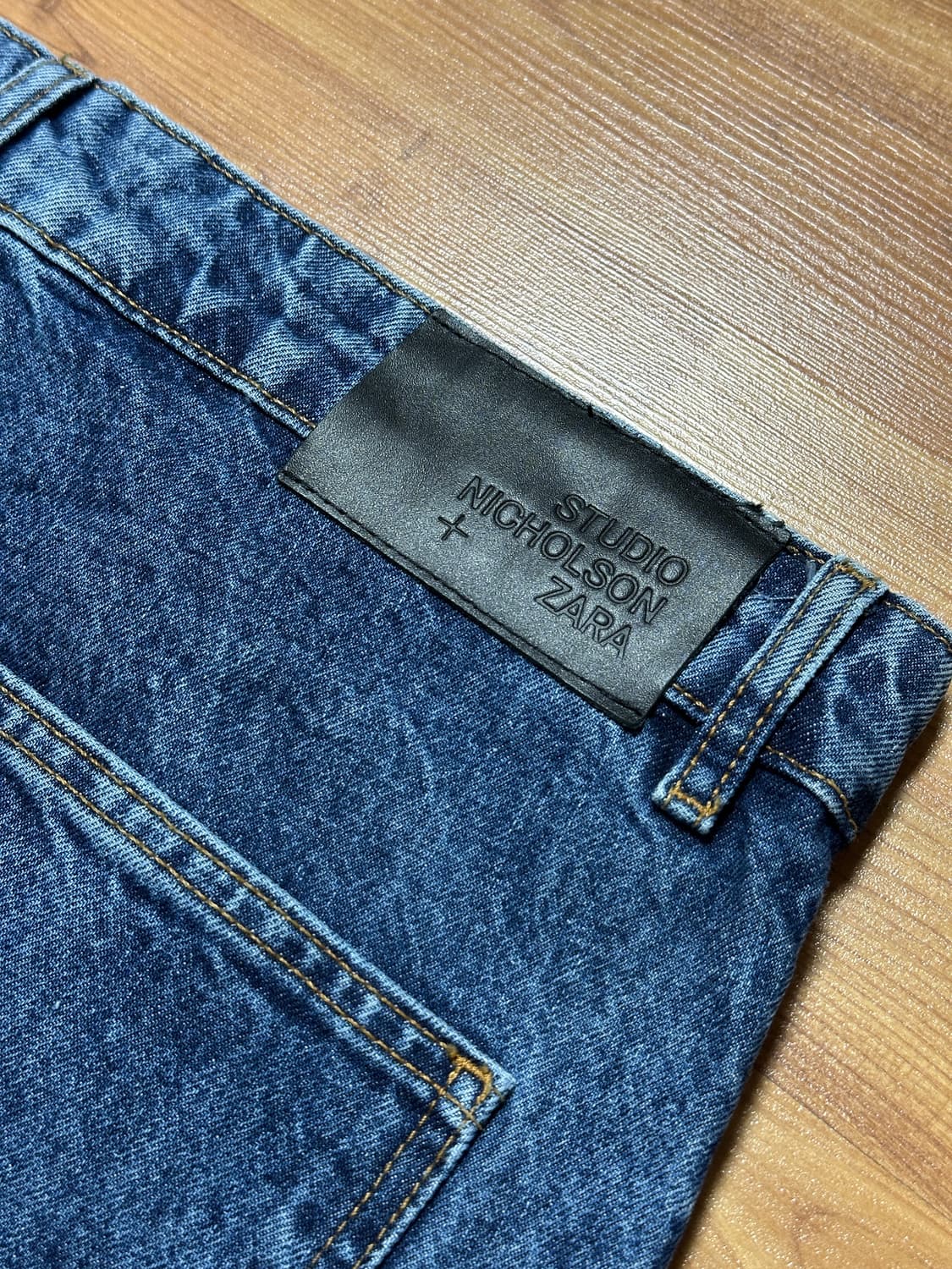 [새제품] 자라 x 스튜디오니콜슨 와이드핏 데님 34 상품이미지5