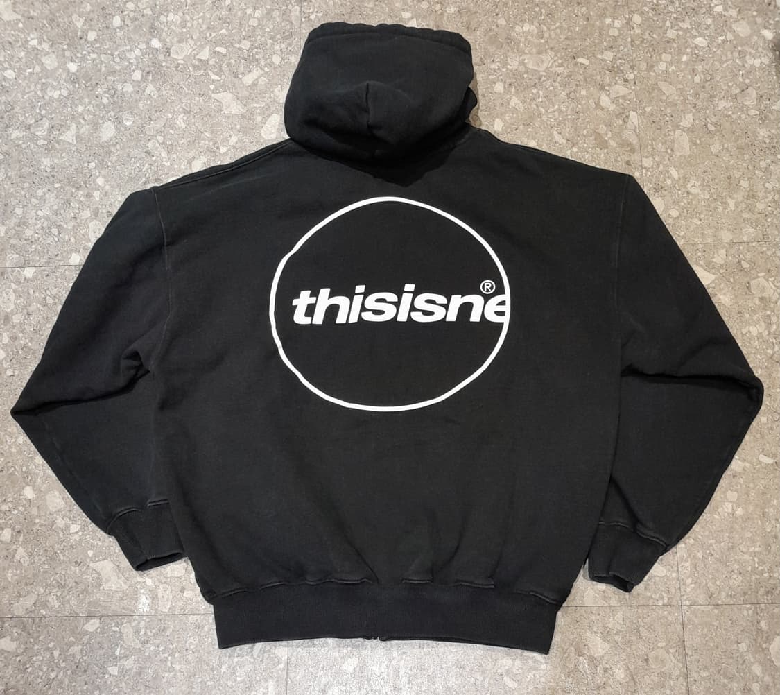 💥디스이즈네버댓 헤비코튼 빈티지워싱 집업 후드 (XL)  상품이미지1