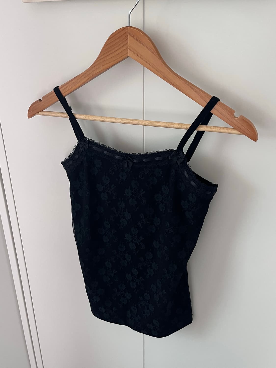 Vintage 블랙 장미 레이스 슬리브리스 상품이미지2