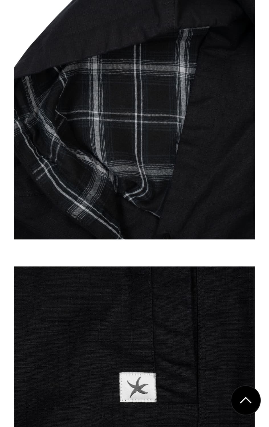 더콜디스트모먼드 미니 로고 체크 후드집업 자켓  상품이미지2