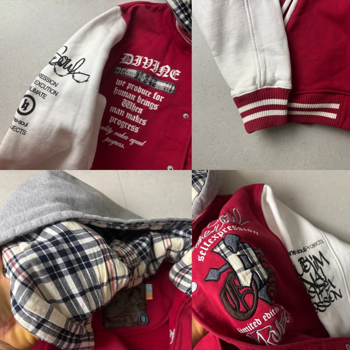 버버리깔 빈티지 체크 안감 자켓 상품이미지4