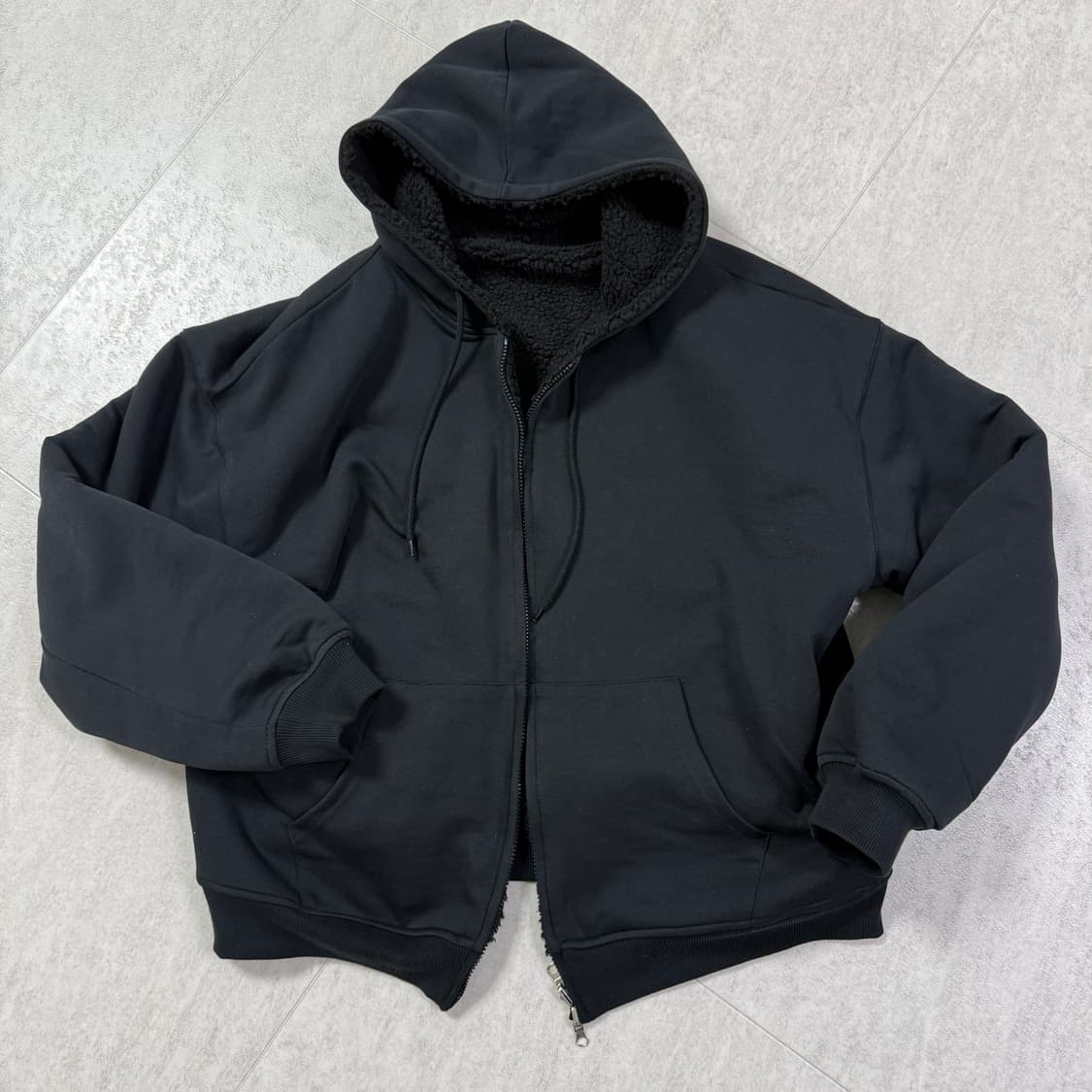 에이지오디 리버시블 헤비 플리스 후드집업 XL 상품이미지1