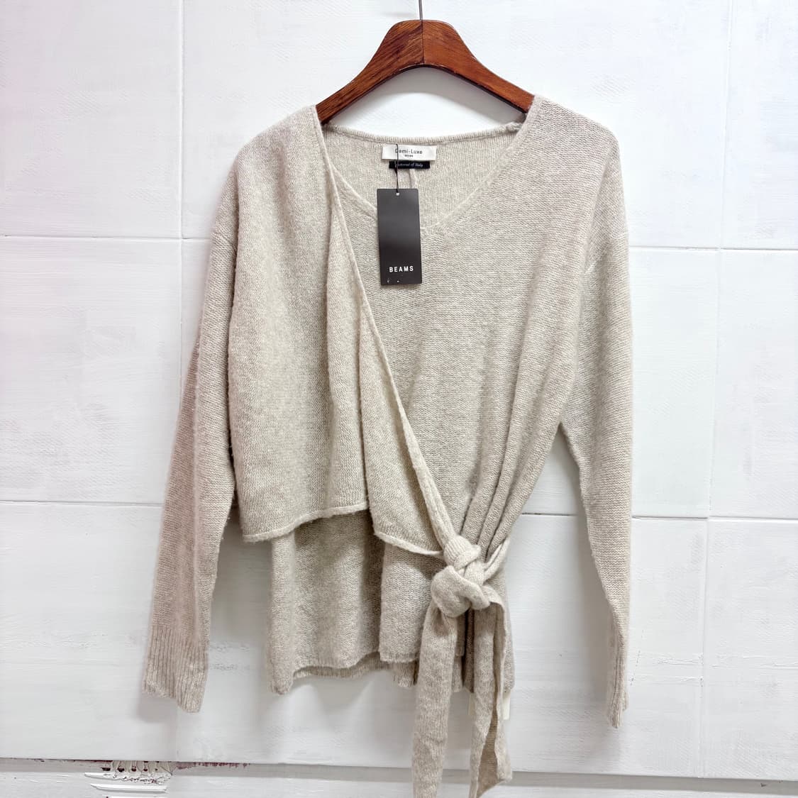 BEAMS 데미럭스 빔즈 쉐기독 울 랩 니트  상품이미지1