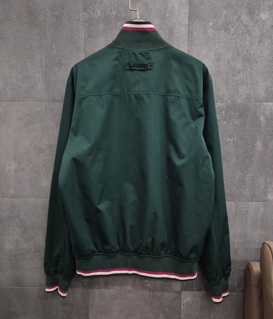 Lacoste / 배색 카라 집업 블루종 48 상품이미지4