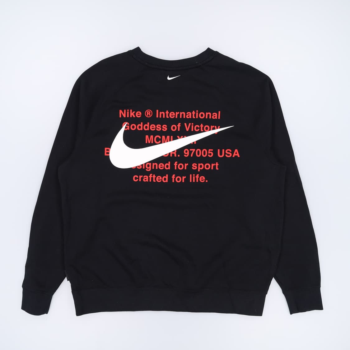 [XL] 나이키 더블스우시 피그먼트 긴팔 맨투맨 티셔츠 N7021 상품이미지2