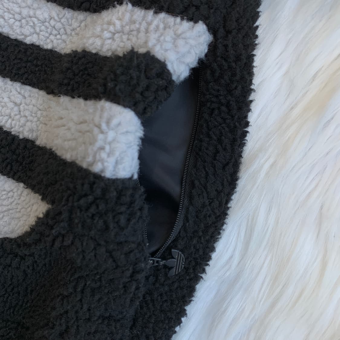 아디다스 빅로고 후리스 뽀글이 집업 재킷 1810 상품이미지7