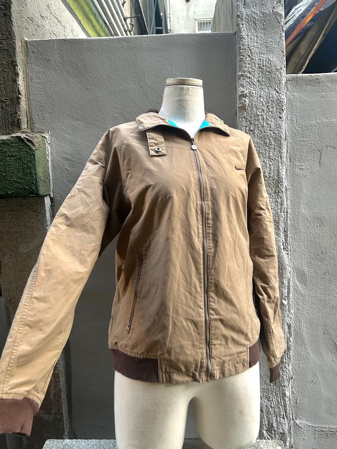 *rare* 2000s JPN 나이키 브라운 베이지 자켓 상품이미지1