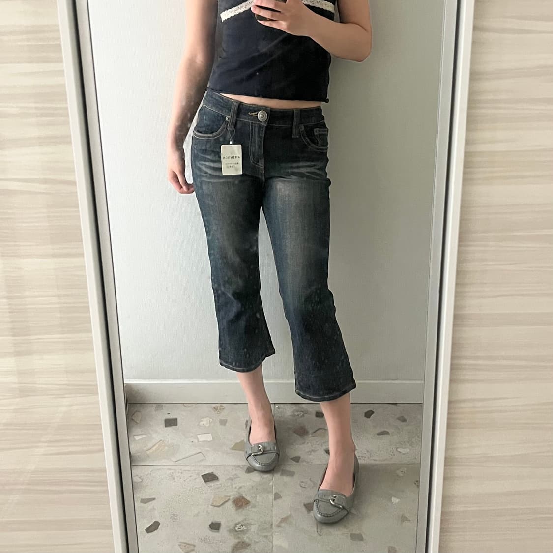 카프리 데님팬츠(새상품) 상품이미지3