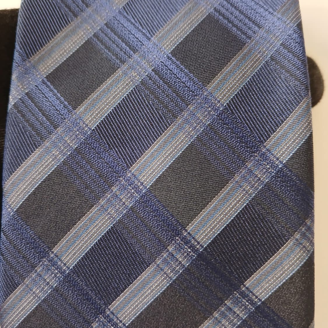 휴고보스 실크 네이비 체크 슬림 넥타이 7.6cm A+등급 A18884
 상품이미지6