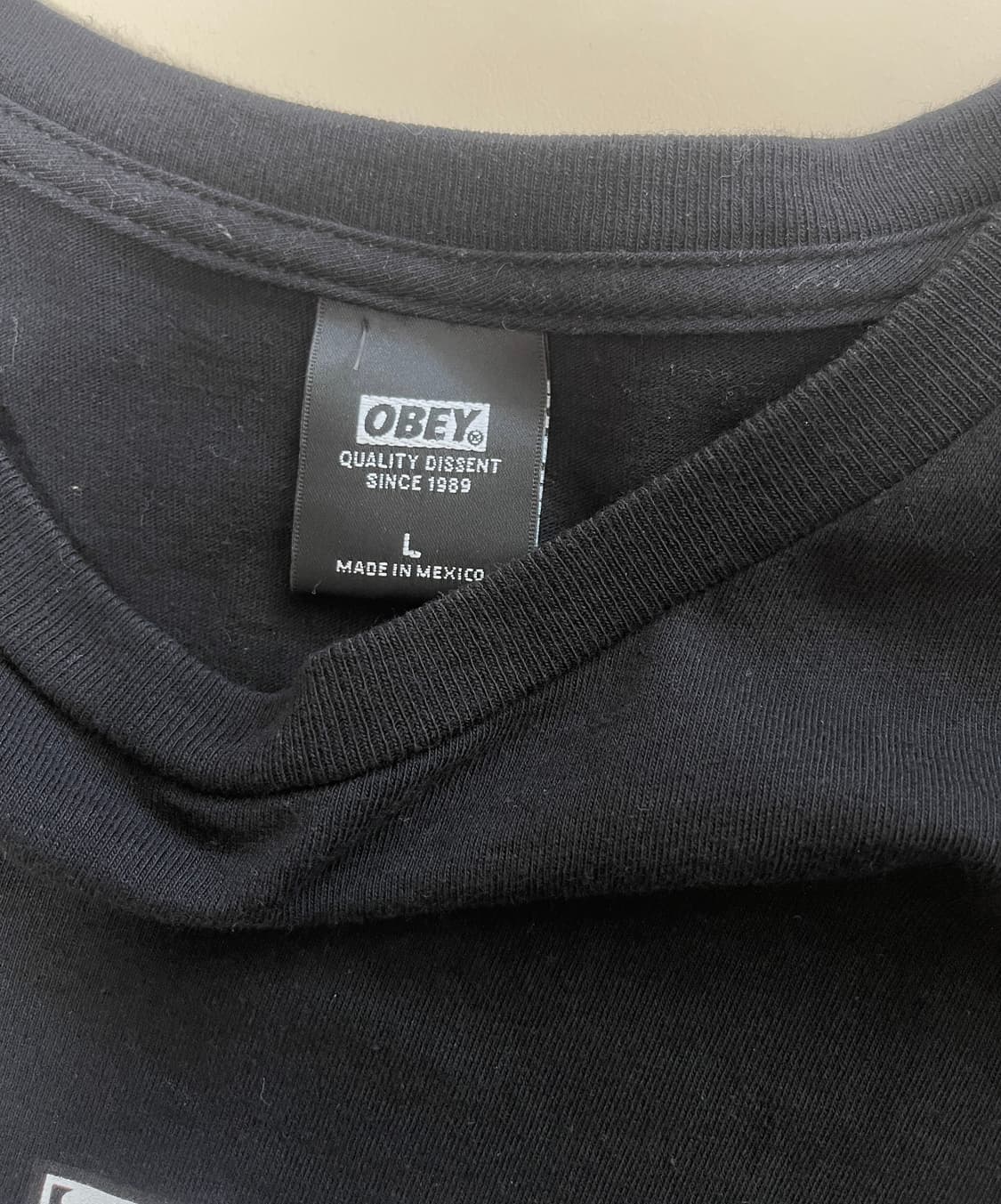 Obey 시그니처 프린팅 숏 슬리브 L 상품이미지3