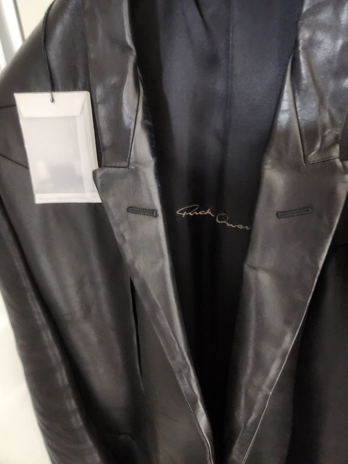 릭오웬스 레더 점보 타틀린 블레이저 LGW 46사이즈 상품이미지6