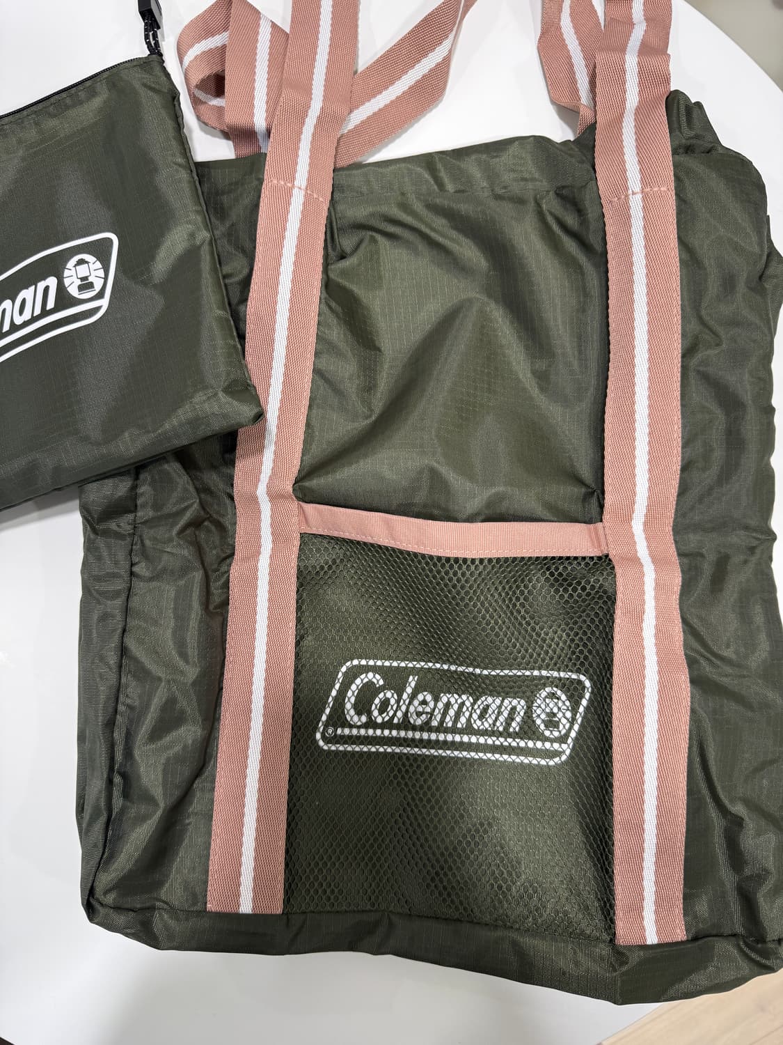 Coleman 콜맨 토트백 파우치 세트 나일론백 여행용 가방 상품이미지1