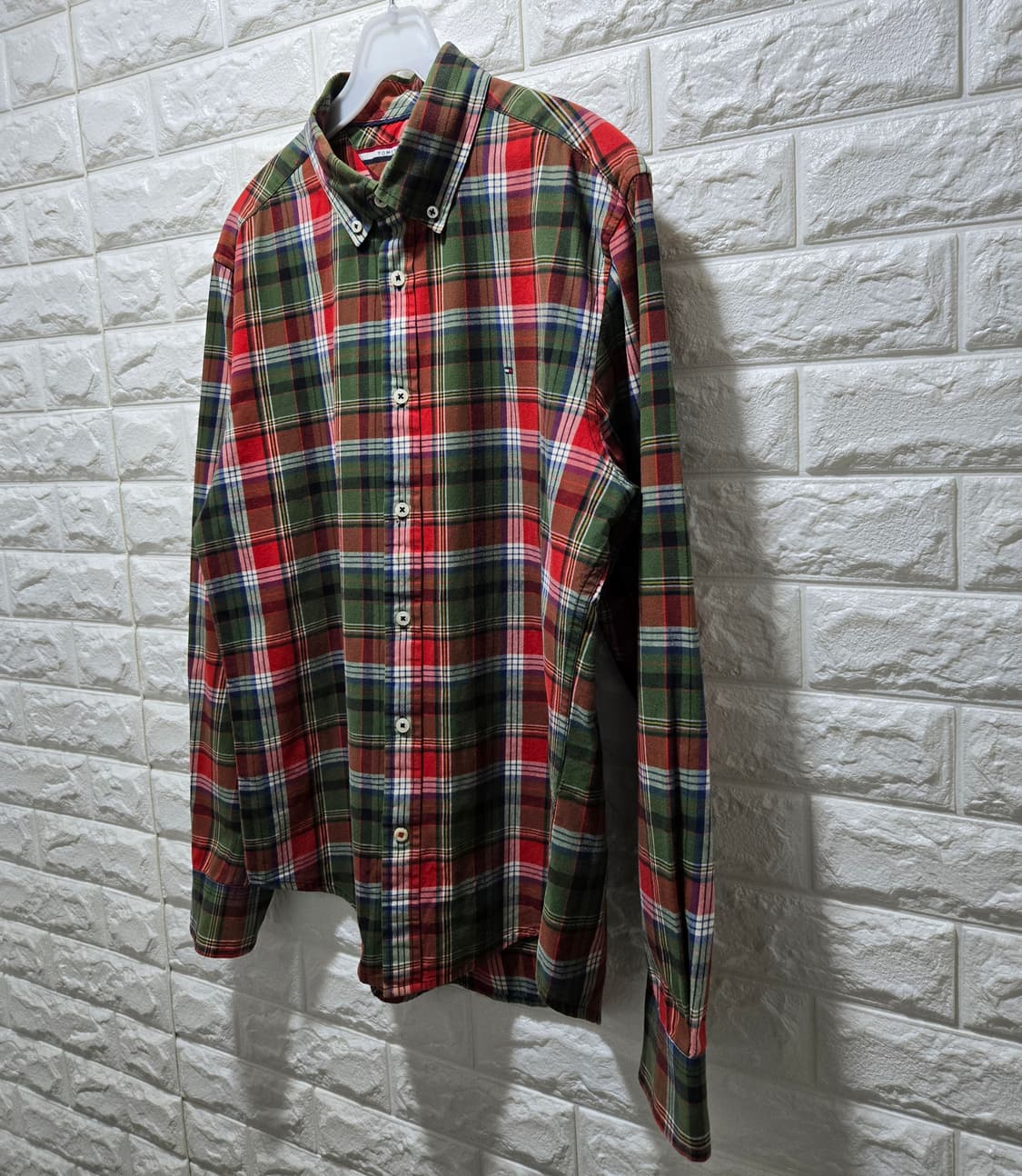 타미힐피거 커스텀핏 체크셔츠 체크남방 95 상품이미지4