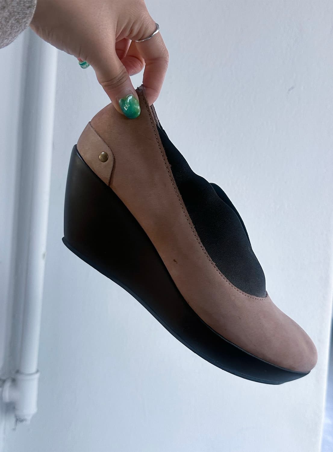 Lilimill 스웨이드 웨지힐 상품이미지2