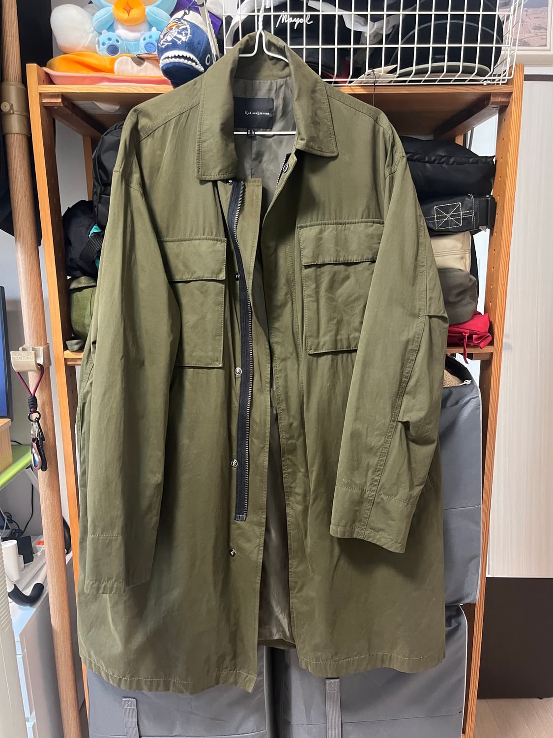 카이아크만 야상 코트 카키 L 상품이미지1