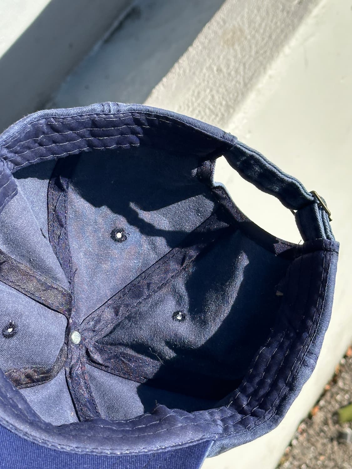 [F] 빈티지 크로아티아 네이비 워싱 볼캡 모자 상품이미지6