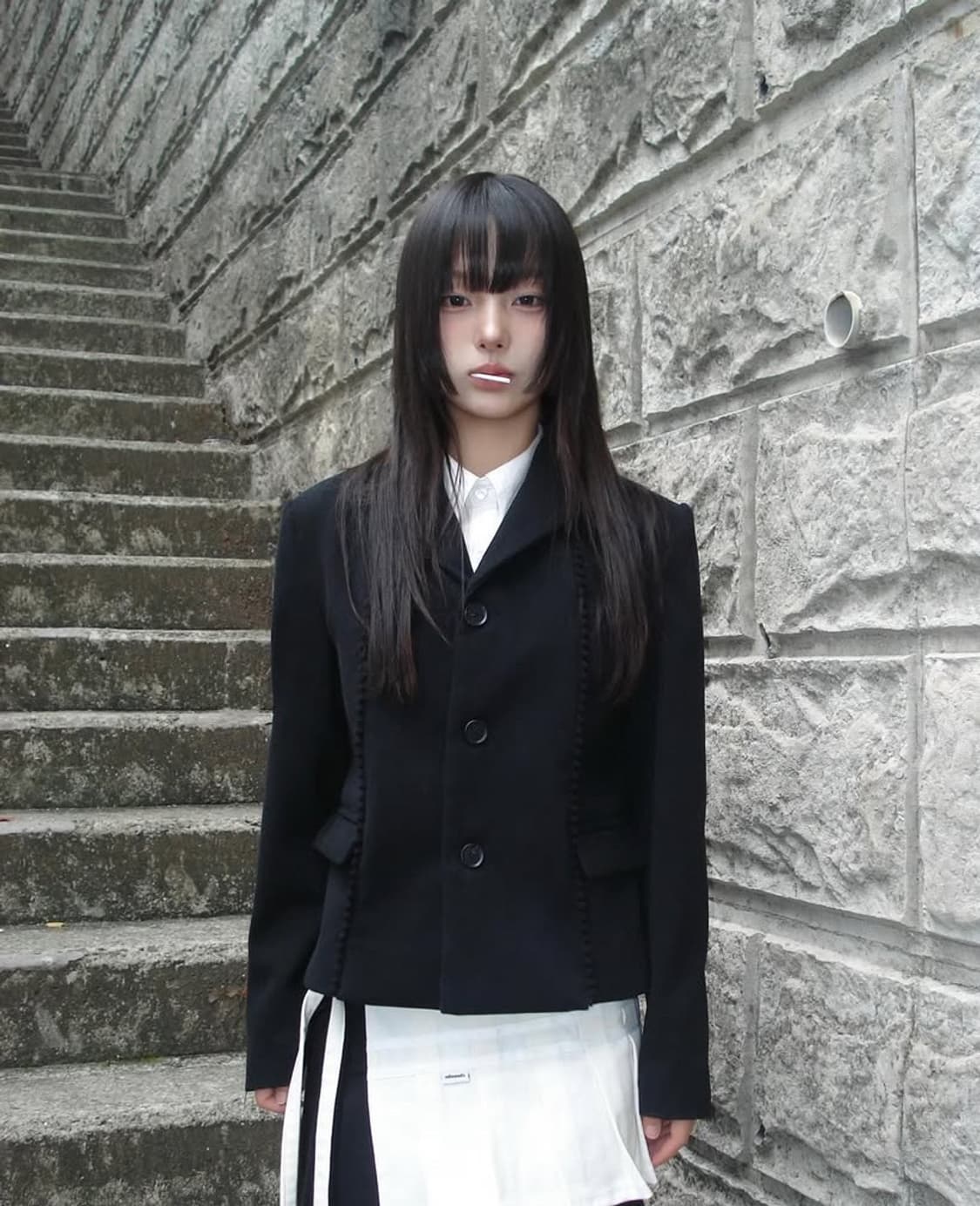 Chemehc 체메씨 보우 자켓 BLACK 상품이미지1