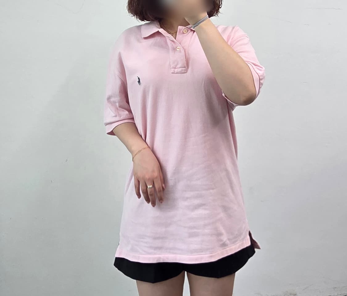 [프립]폴로 랄프로렌 클래식 핏 카라티 (연핑크)  상품이미지3
