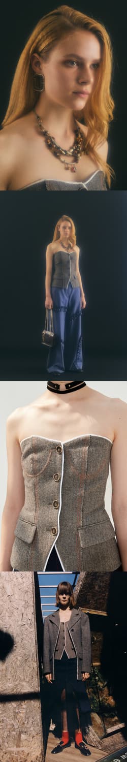 앤더슨벨 뷔스티에 KEILY HERRINGBONE BUISTIER 상품이미지4