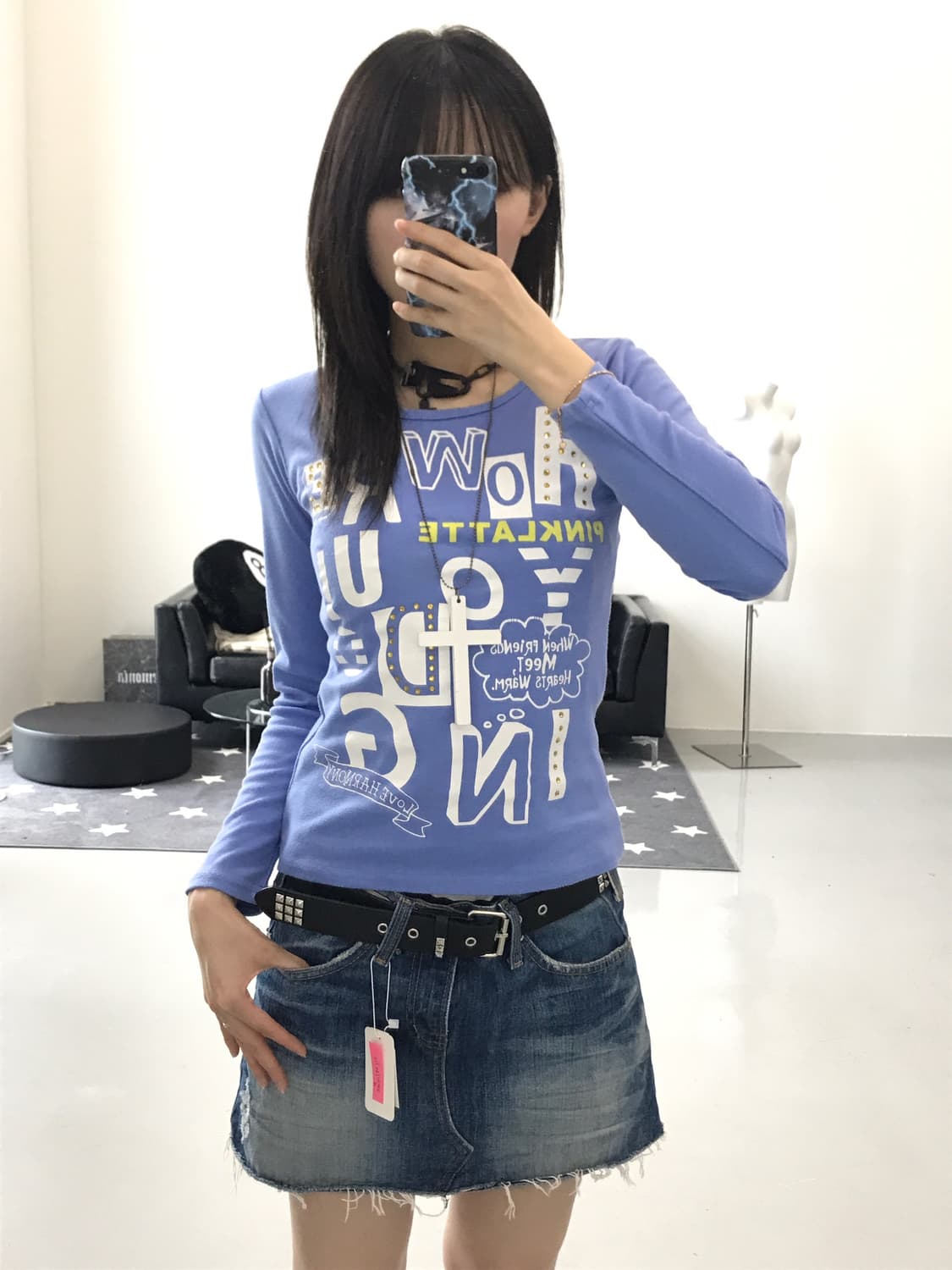 Pink-latte Kitsch Graphic Long Sleeve 상품이미지2