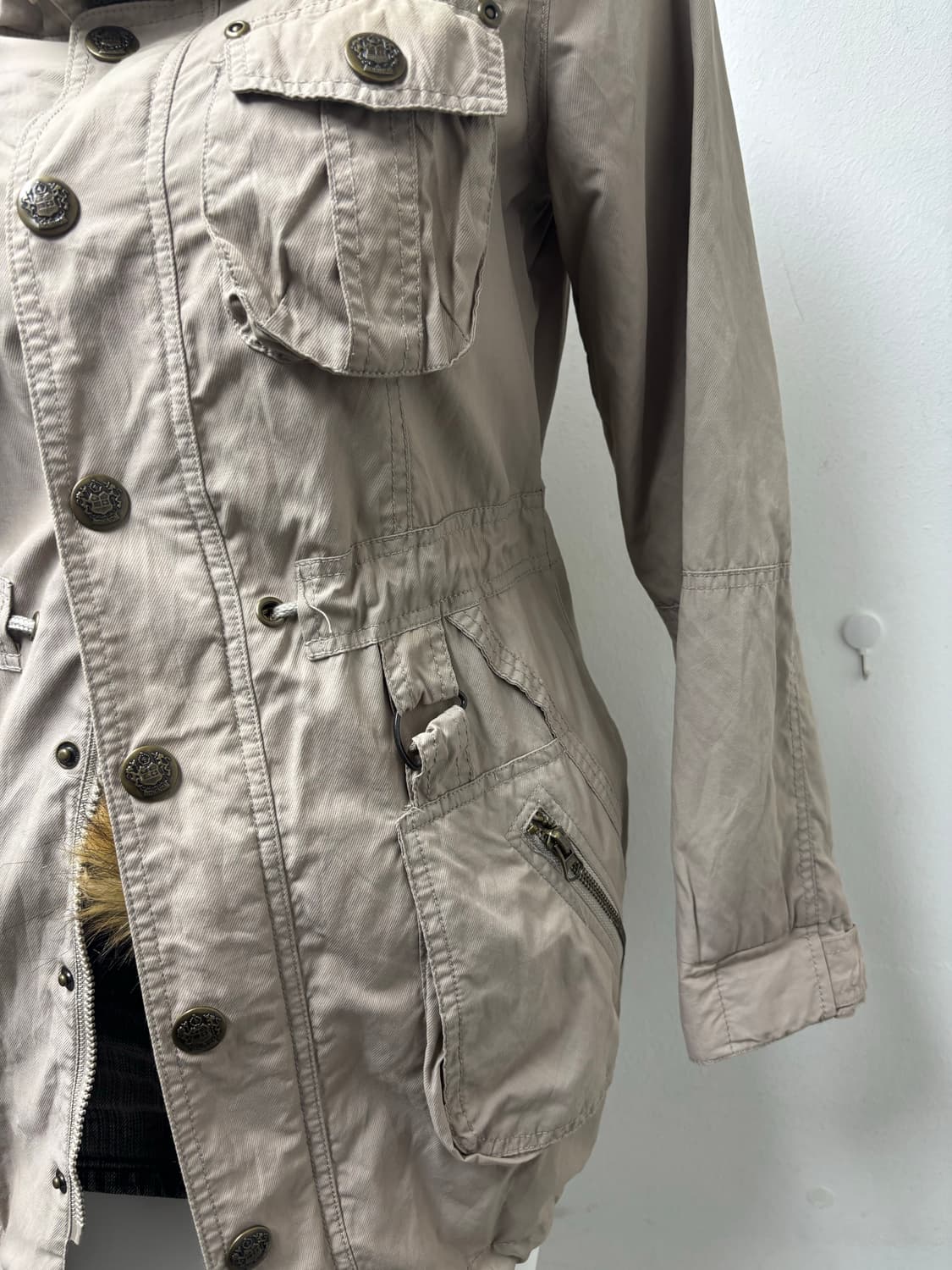 Y2K Bono-Hood Strap Detail Multi Pocket  상품이미지4