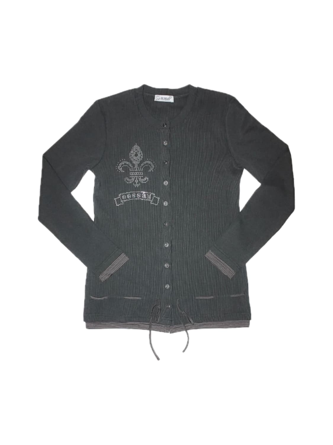 에쎄이 레이어드 가디건 (차콜) 상품이미지1