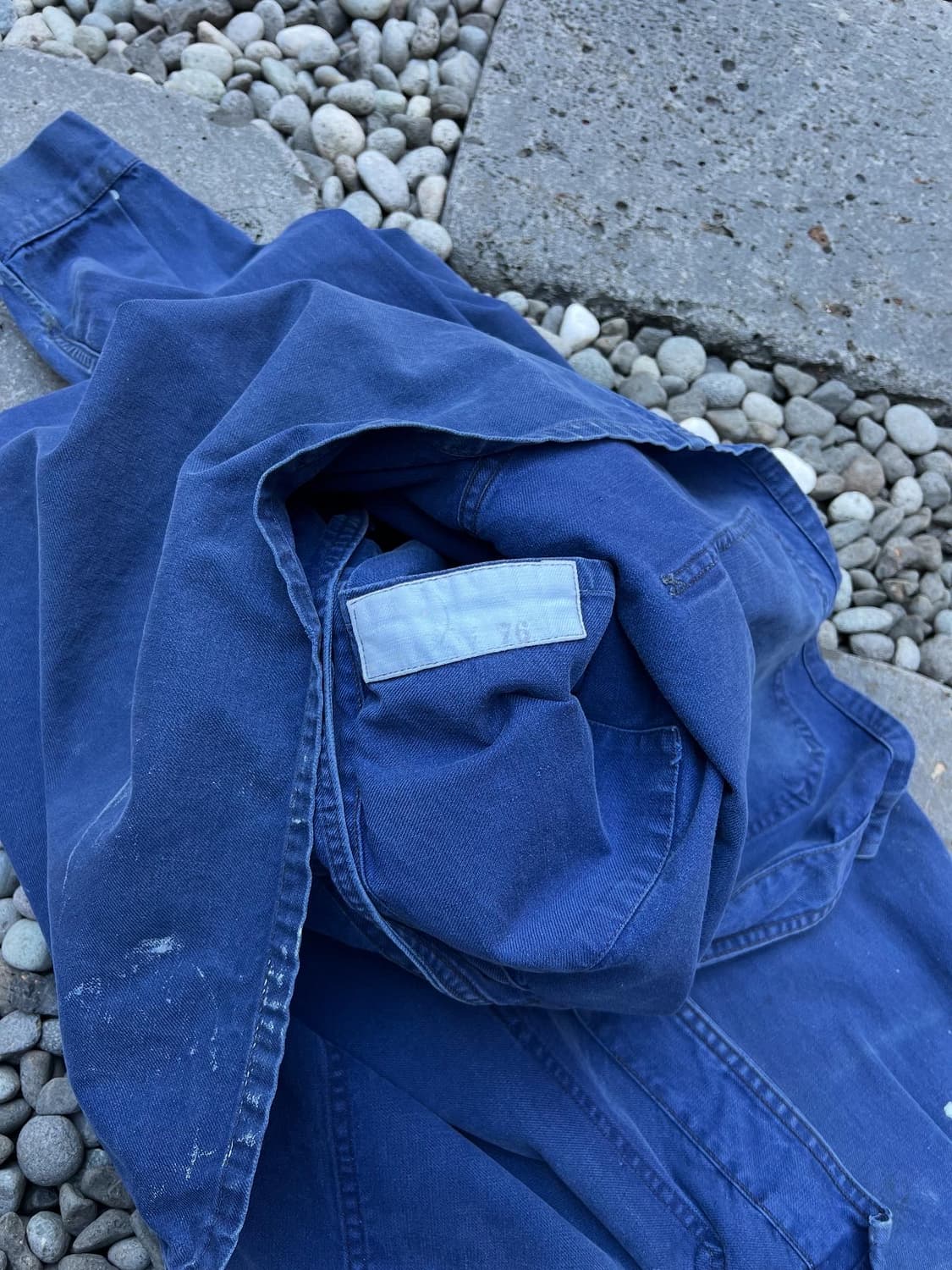 FADED VINTAGE WASHING PATCHWORK 프렌치워크자켓 상품이미지3