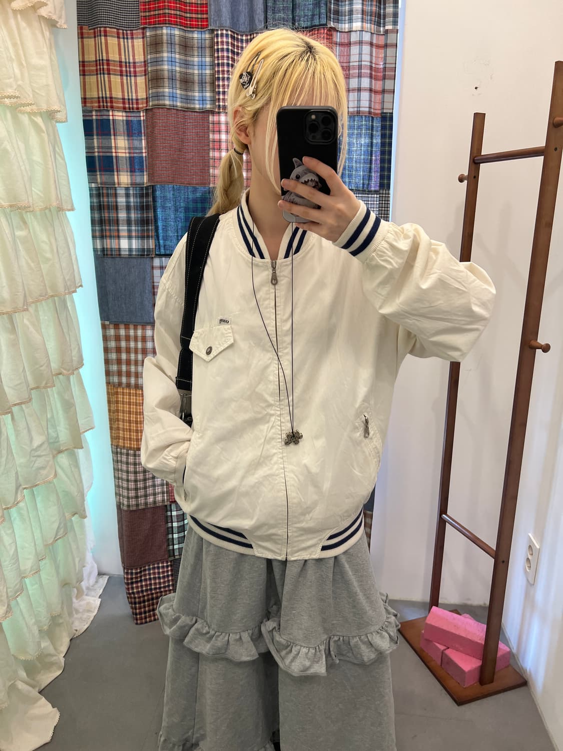 게스 90S 봄버 자켓 상품이미지5