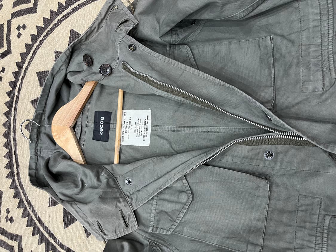 ZUCCA 주카 07AW 밀리터리 하이넥 자켓 우먼즈 Made in JA 상품이미지6