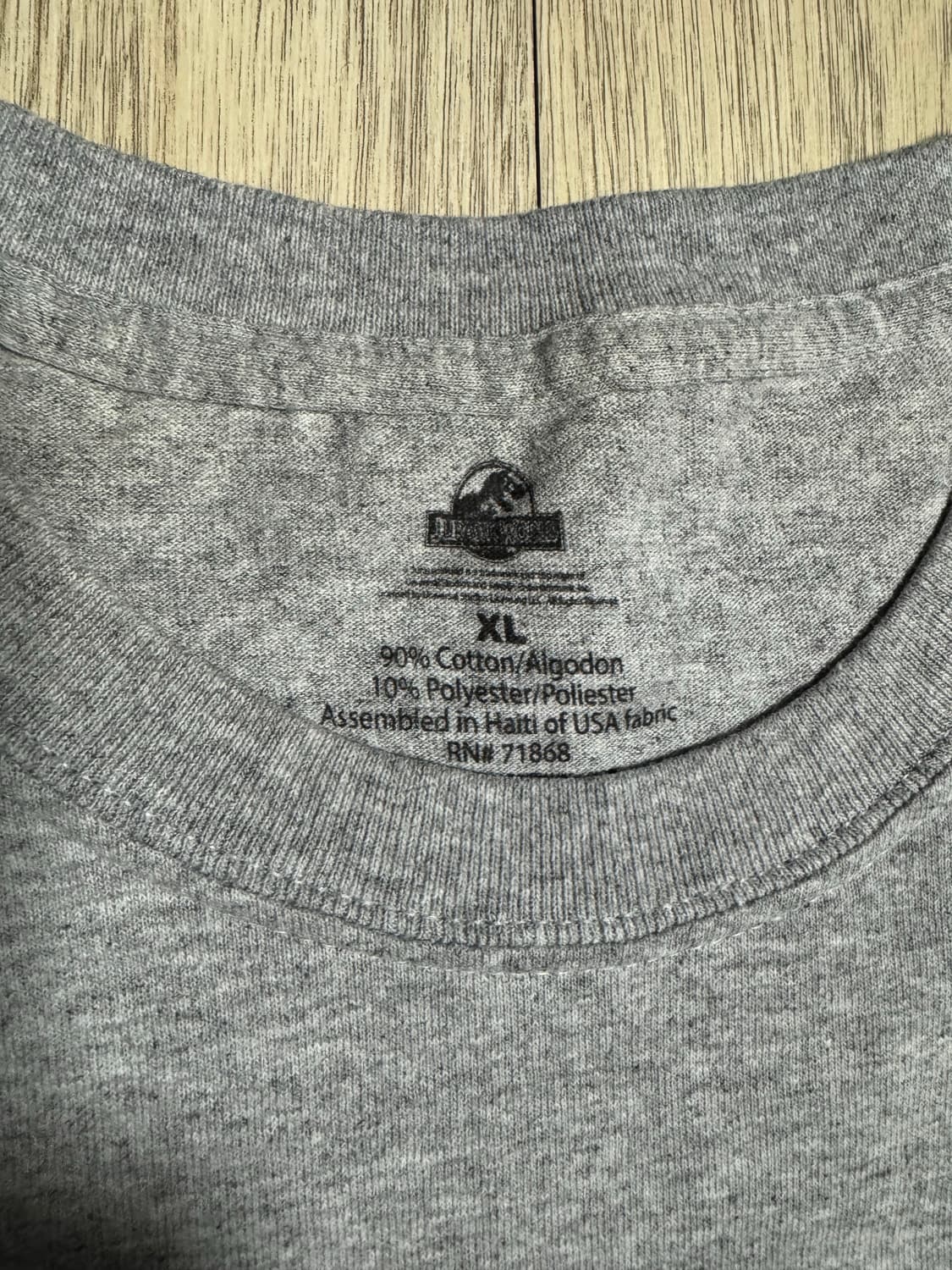 빈티지 쥬라기 공원 오피셜 티셔츠 XL 회색 상품이미지3