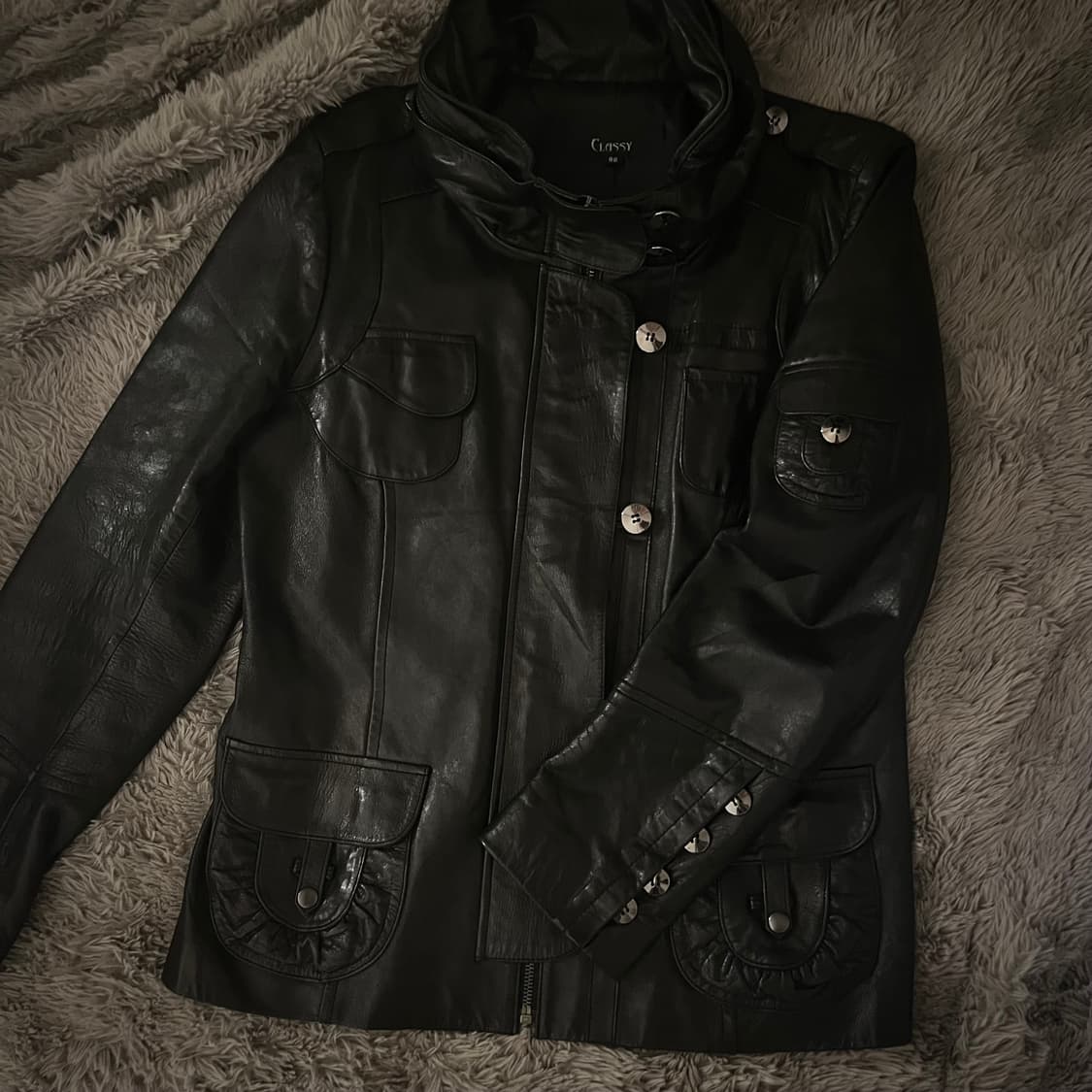 미친디테일.. 양가죽 가죽자켓 상품이미지1