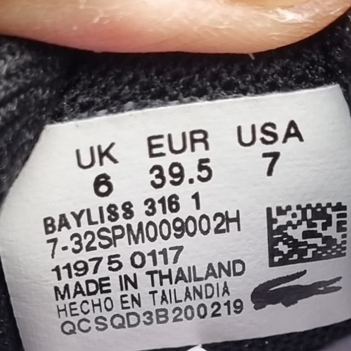 라코스테 베일리스 스니커즈39.5 250 상품이미지6