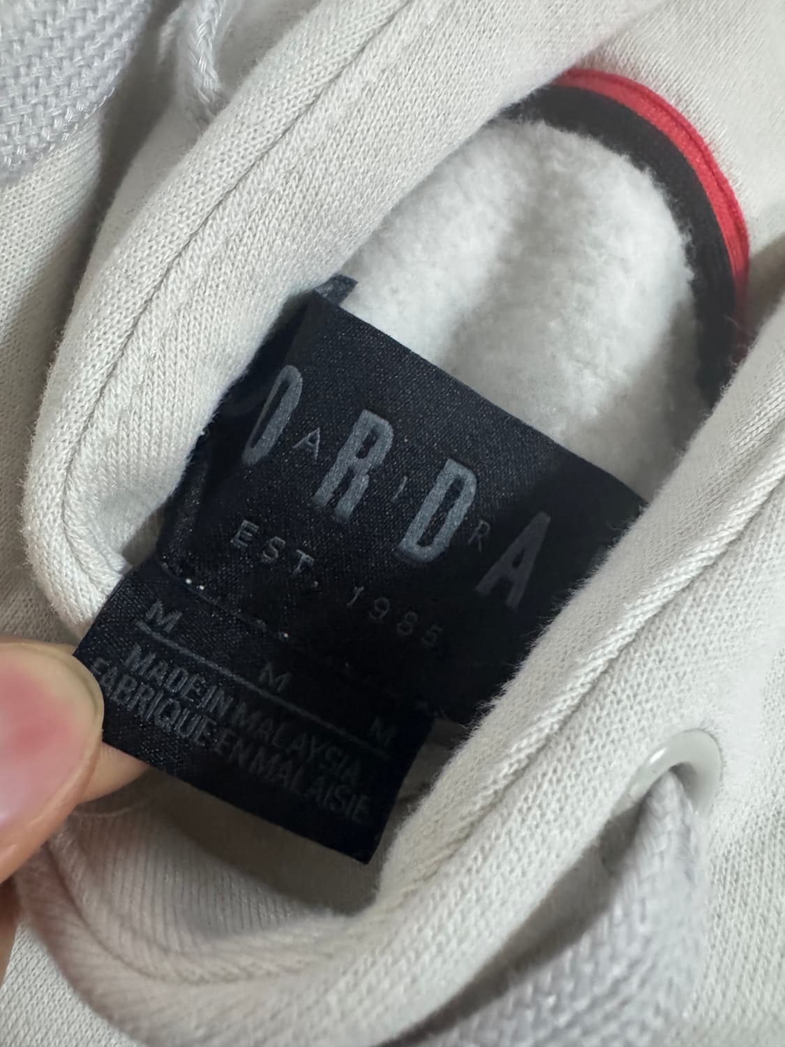 나이키 에어 조던 기모 후드티 L 베이지 상품이미지4