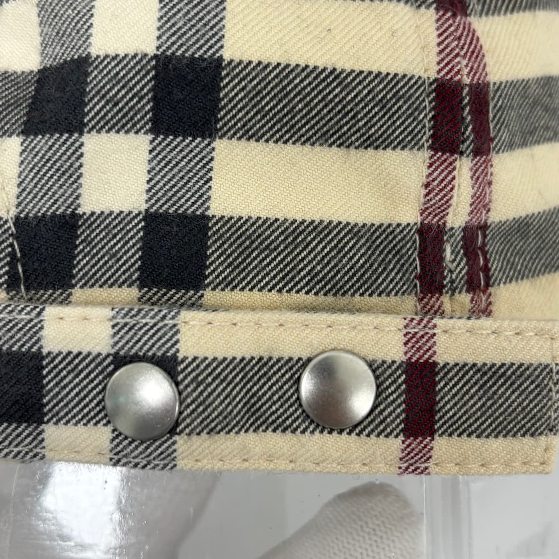 [OS]버버리 체크 볼캡 상품이미지3