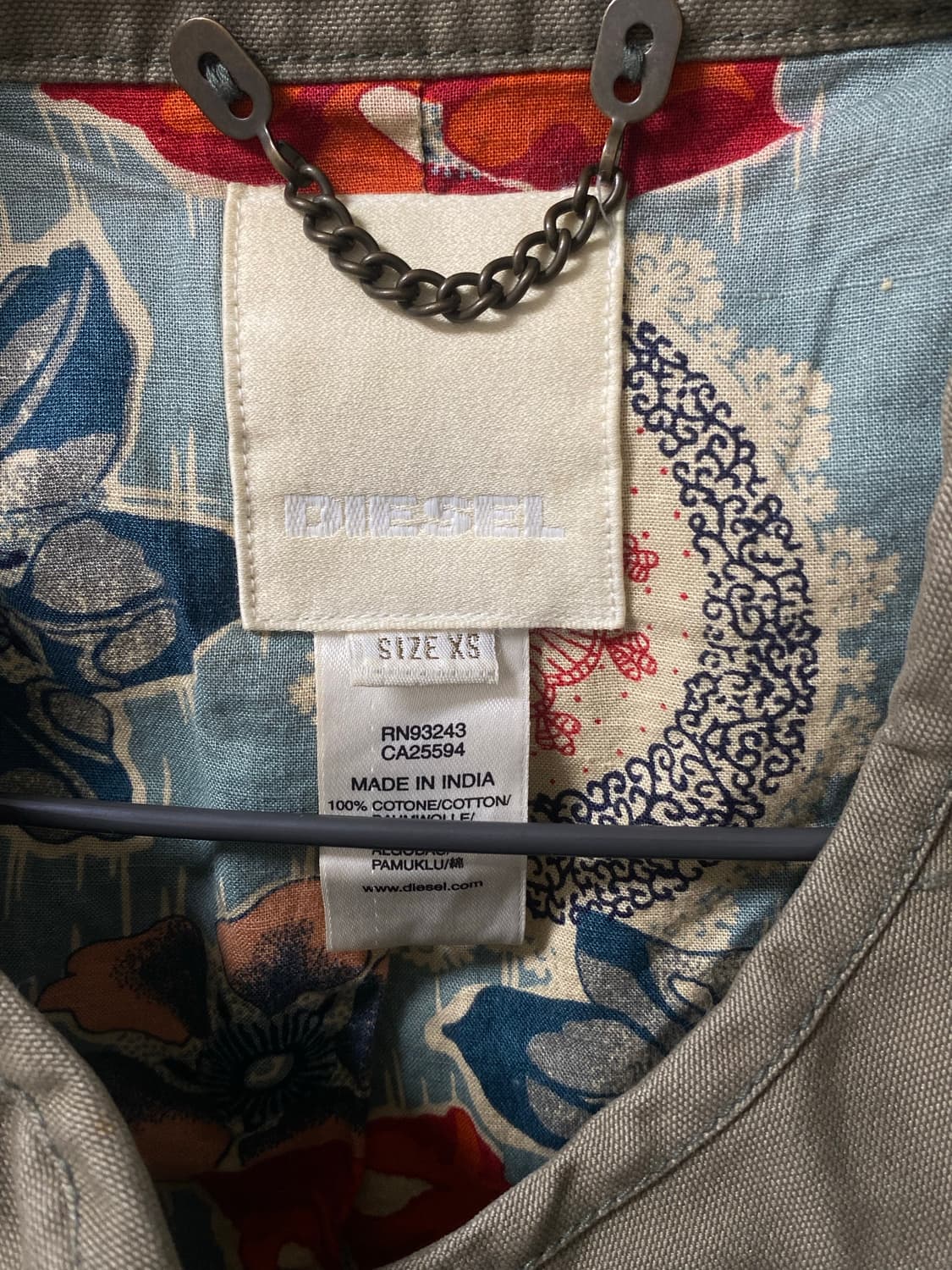 디젤 빈티지 카키 자켓 y2k 상품이미지3