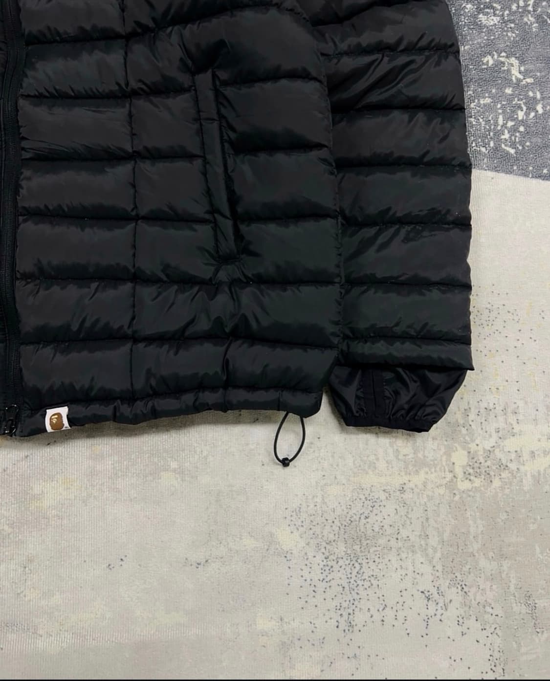 베이프 Bape 후드 포켓 경량패딩 블랙 상품이미지5