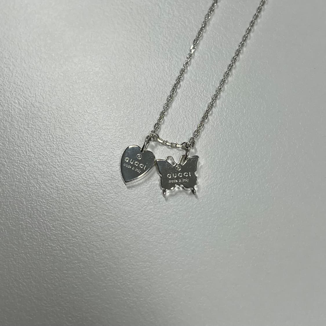 구찌 하트 나비 목걸이 상품이미지4