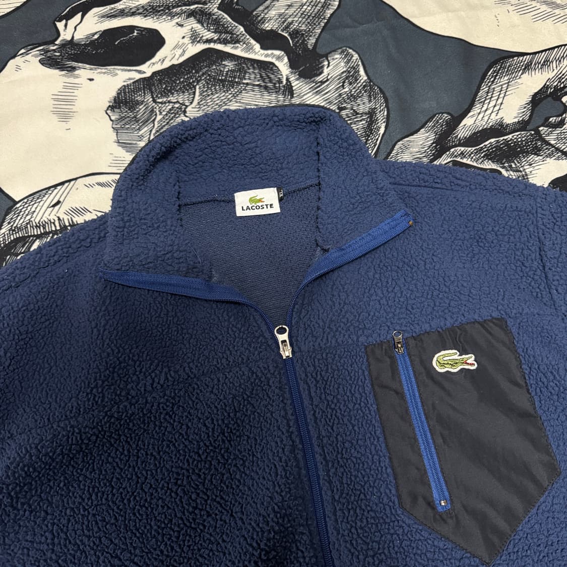 라코스테 후리스 집업 XL사이즈 상품이미지2