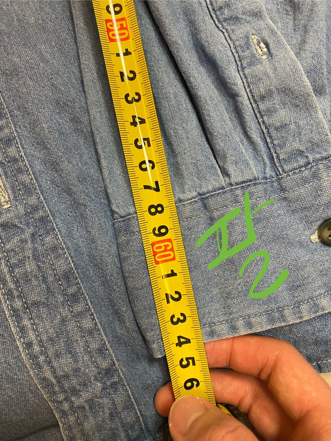 미국 빈티지 데님 셔츠 샴브레이 셔츠 xl 리바이스 스타일 상품이미지4