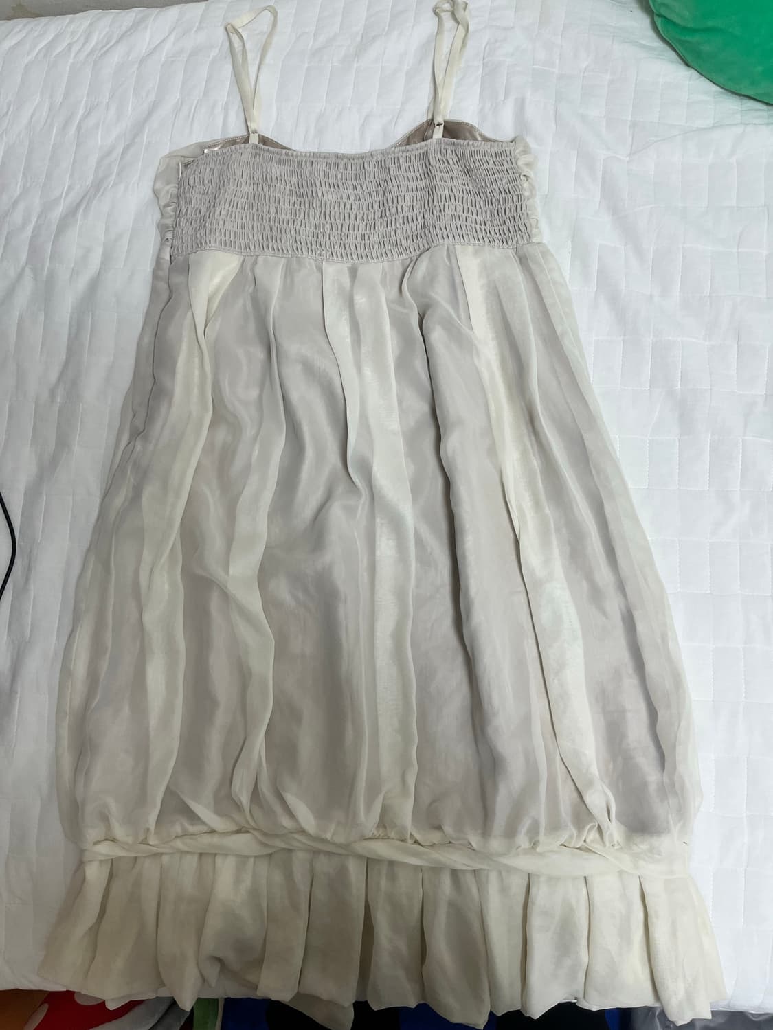 아이보리 베이지 쉬어 원피스 상품이미지2