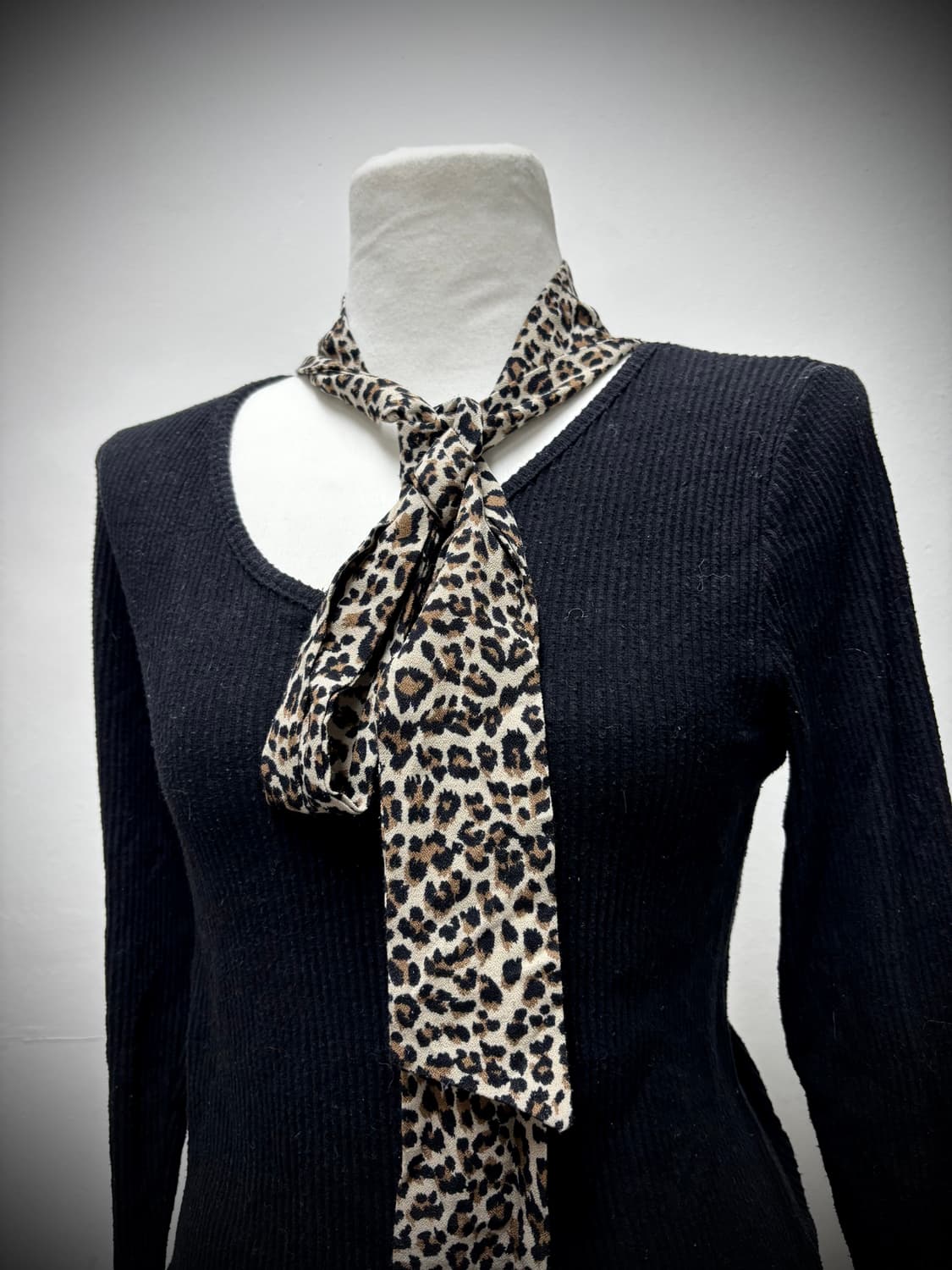 [GAL&Kitsch] Leopard Detail Black Slim F 상품이미지4