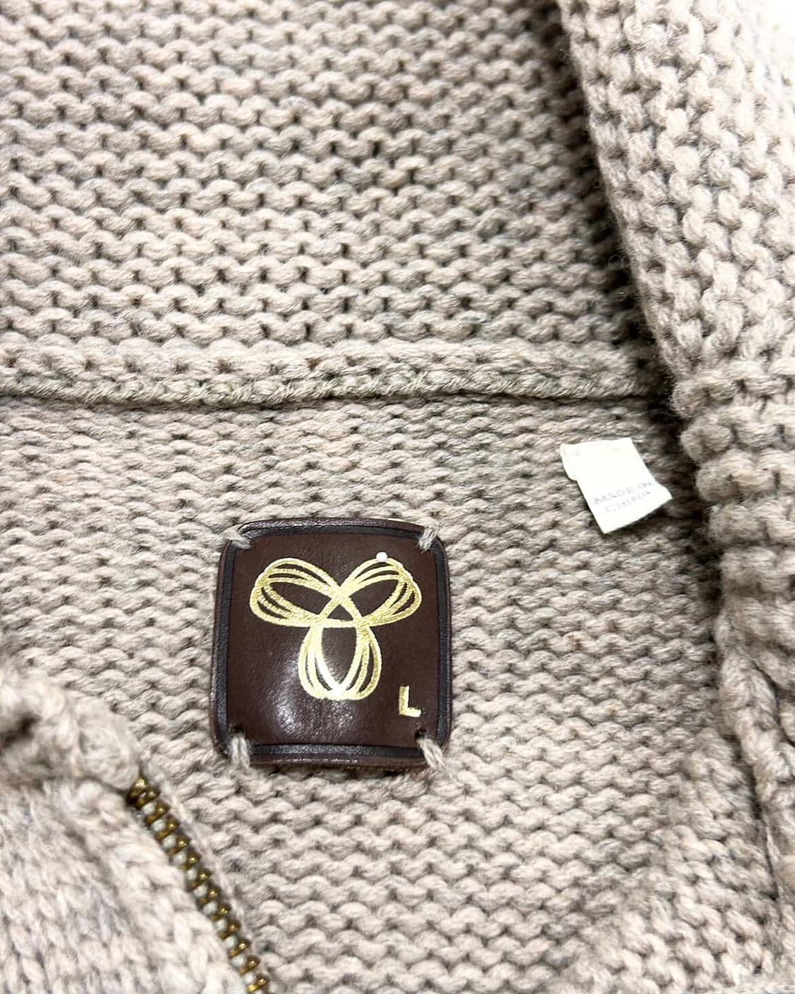 빈티지 노르딕 울 니트집업 상품이미지9