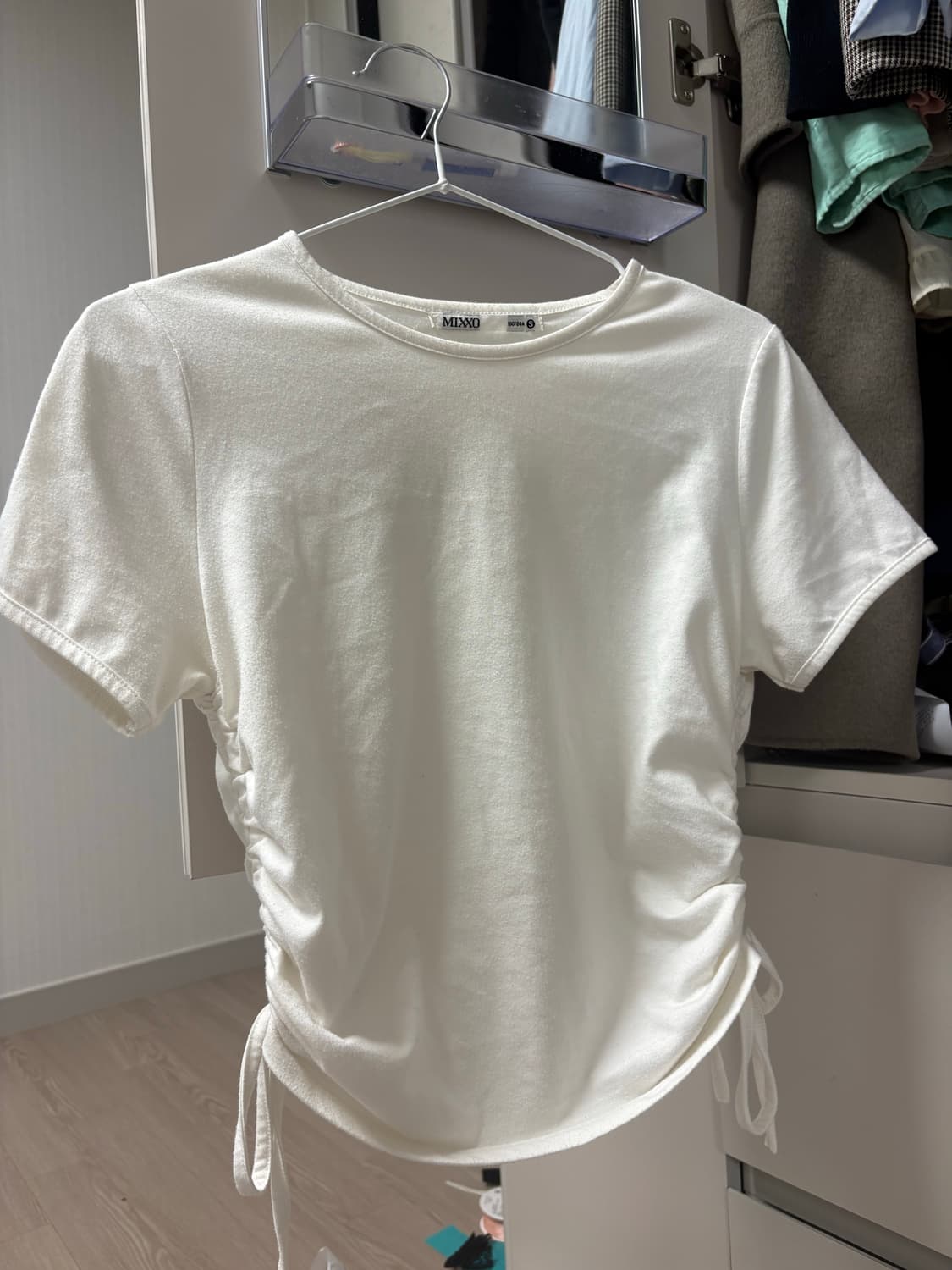 이거 입으면 귀여운 여자됨 셔링반팔티셔츠 상품이미지2