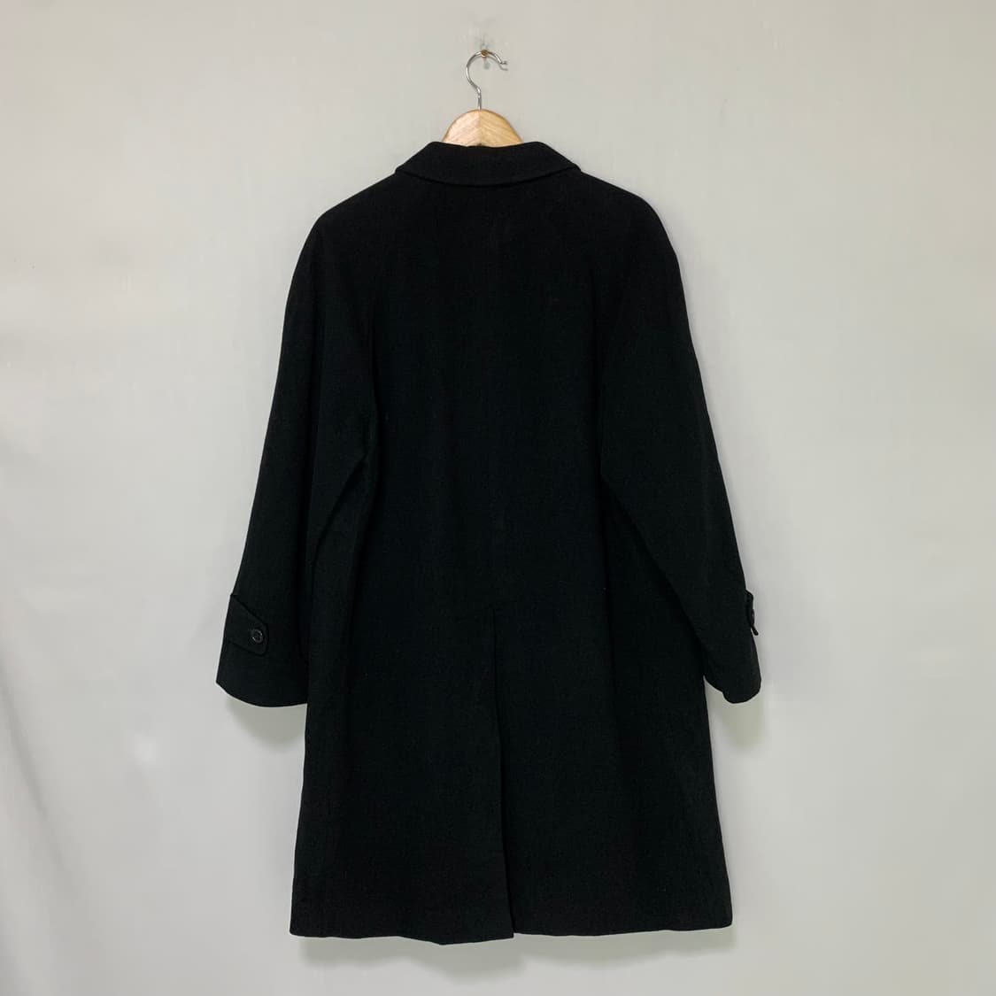 jpn 일본 빈티지 캐시미어 울 혼방 블랙 코트 M 상품이미지8